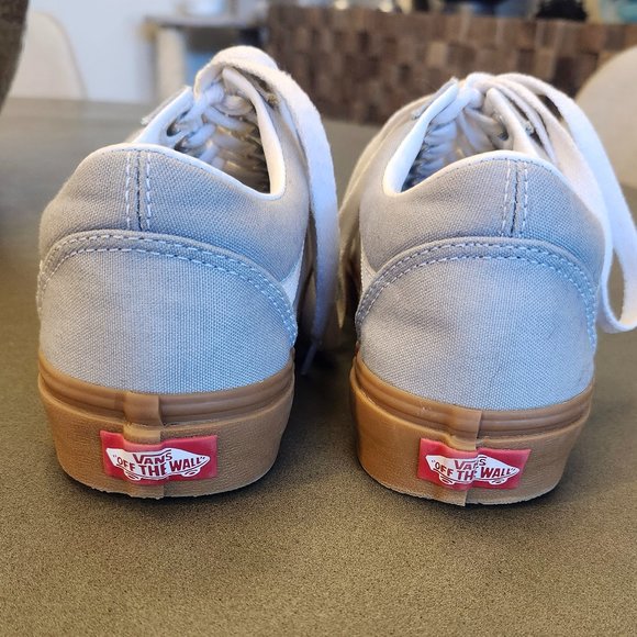 Vans Old Skool Canvas Sneaker - Size 8 - Light Grey - Picture 5 of 8